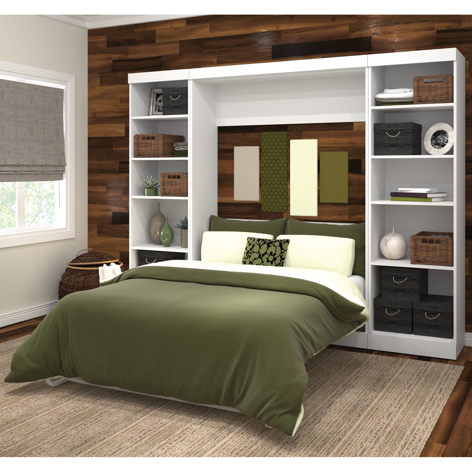 Brayden Studio Walley Full/Double Murphy Bed & Reviews | Wayfair